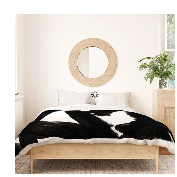 Queen Duvet Cover with 2 Shams - minimalist modern design - Picture 3 of 5